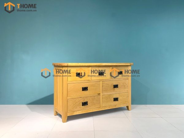 Tủ ngăn kéo gỗ sồi tự nhiên 7 hộc kéo Harris TNK-06SM