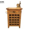Tủ rượu gỗ sồi tự nhiên 1 hộc kéo 20 ô TR-01SM
