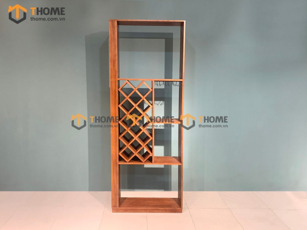 Tủ rượu gỗ sồi tự nhiên đứng TR-01SN
