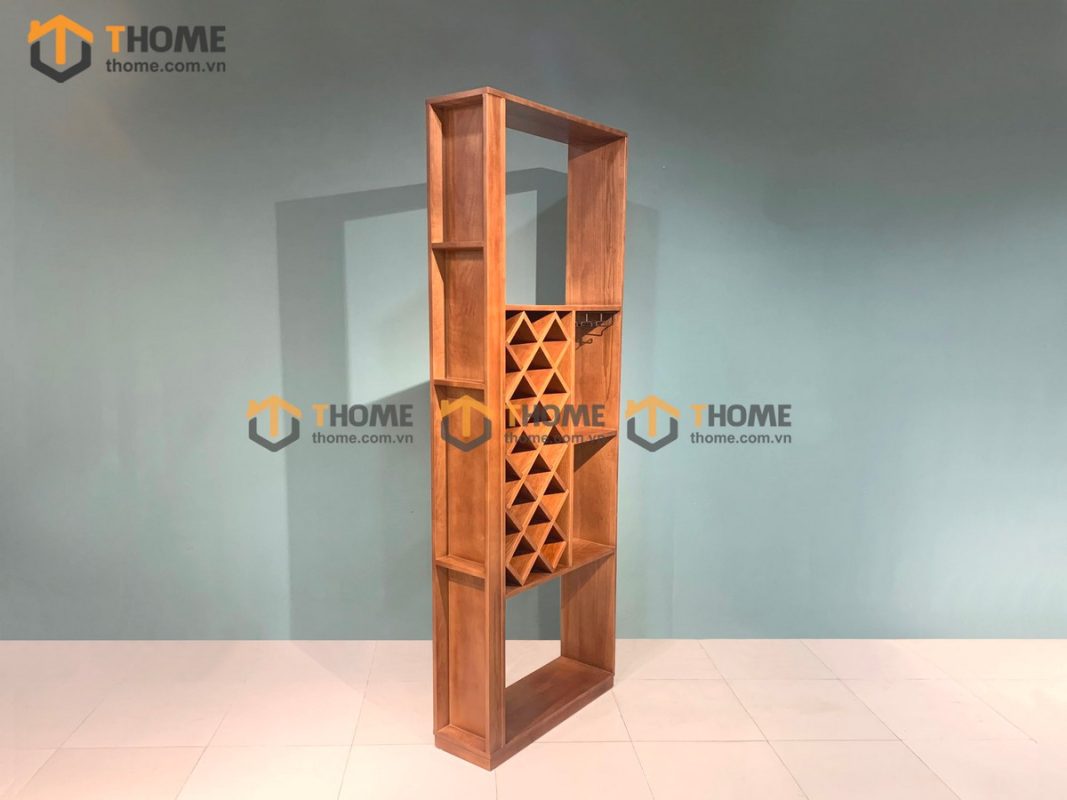 Tủ rượu gỗ sồi tự nhiên đứng TR-01SN