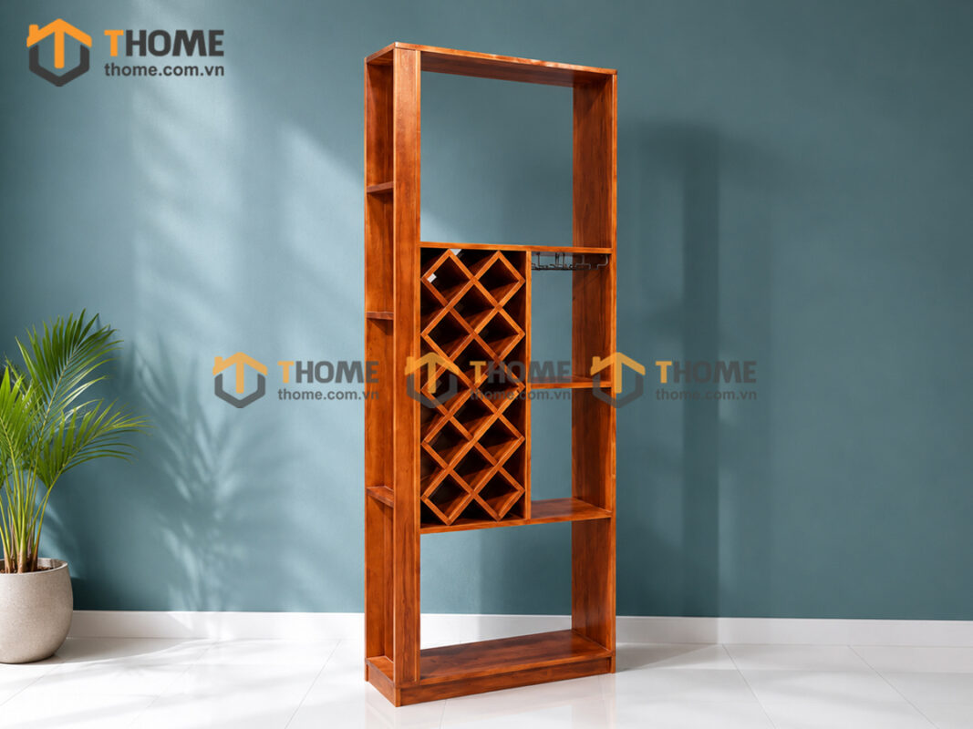 Tủ Rượu Gỗ Sồi Tự Nhiên Đứng TR-01SN