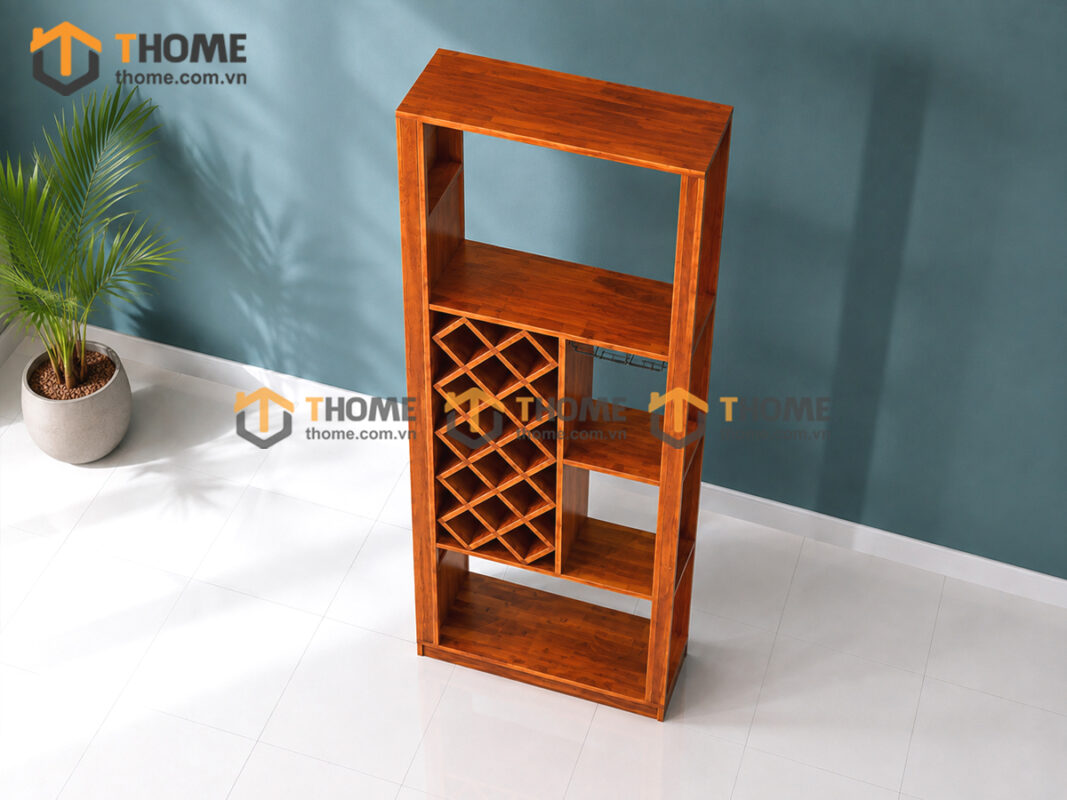 Tủ Rượu Gỗ Sồi Tự Nhiên Đứng TR-01SN