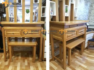 Tủ Thờ Gỗ Sồi Tự Nhiên Số 03 Nhiều Kích Thước Phong Thủy TT-03SM