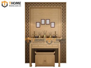 Tủ Thờ Gỗ Sồi Tự Nhiên Số 04 Nhiều Kích Thước Phong Thủy TT-04SM