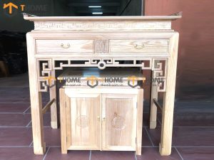 Bộ sưu tập tủ thờ sồi Nga tự nhiên TT-01SN