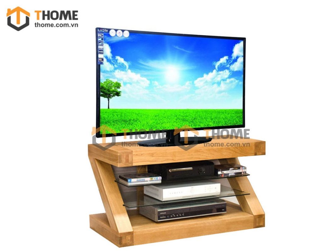 Tủ tivi gỗ sồi tự nhiên 1 hộc kéo TTV-10SM