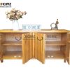 Tủ tivi gỗ sồi 2 tự nhiên cánh sọc đứng TTV-30SM