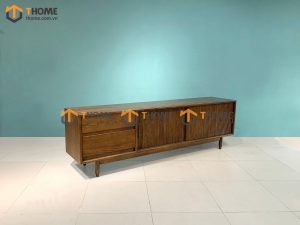 Tủ tivi gỗ sồi tự nhiên 2 trượt 2 hộc kéo TTV-10SN