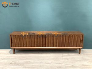 Tủ tivi gỗ sồi tự nhiên DG 2 cánh lùa thấp TTV-16SN