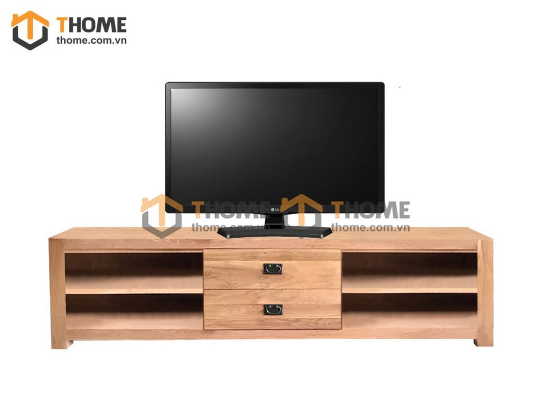 Tủ tivi gỗ sồi tự nhiên Chunky 2 hộc kéo TTV-27SM