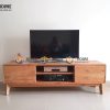 Tủ tivi gỗ sồi tự nhiên Como 2 cánh TTV-06SM