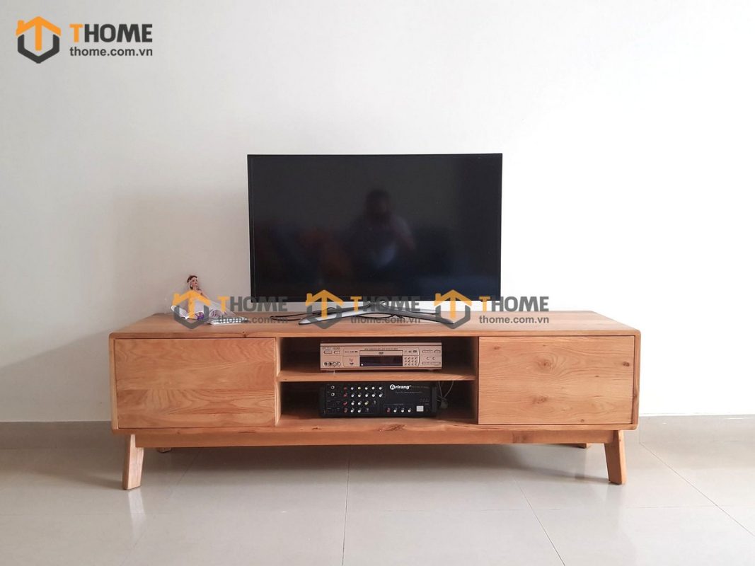 Tủ tivi gỗ sồi tự nhiên Como 2 cánh TTV-06SM