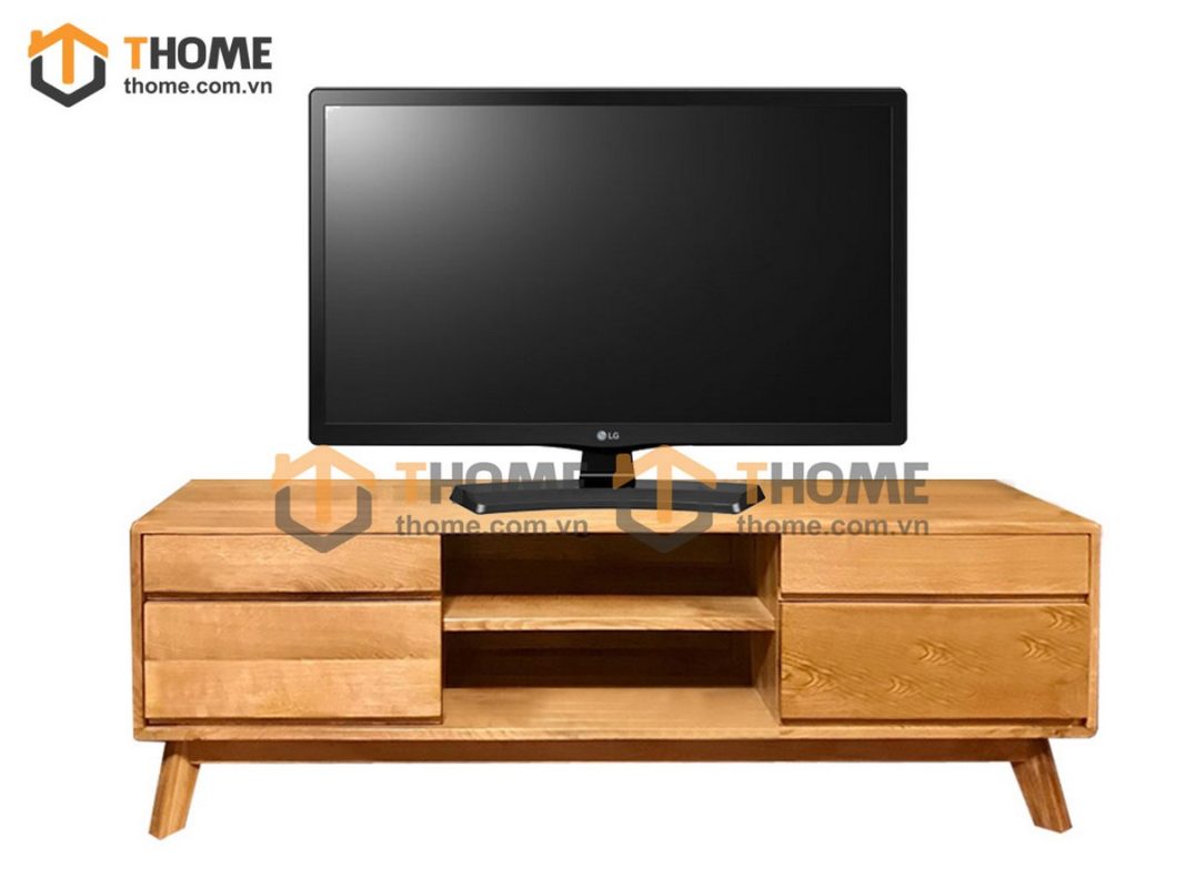 Tủ tivi gỗ sồi tự nhiên Como 4 hộc kéo TTV-07SM