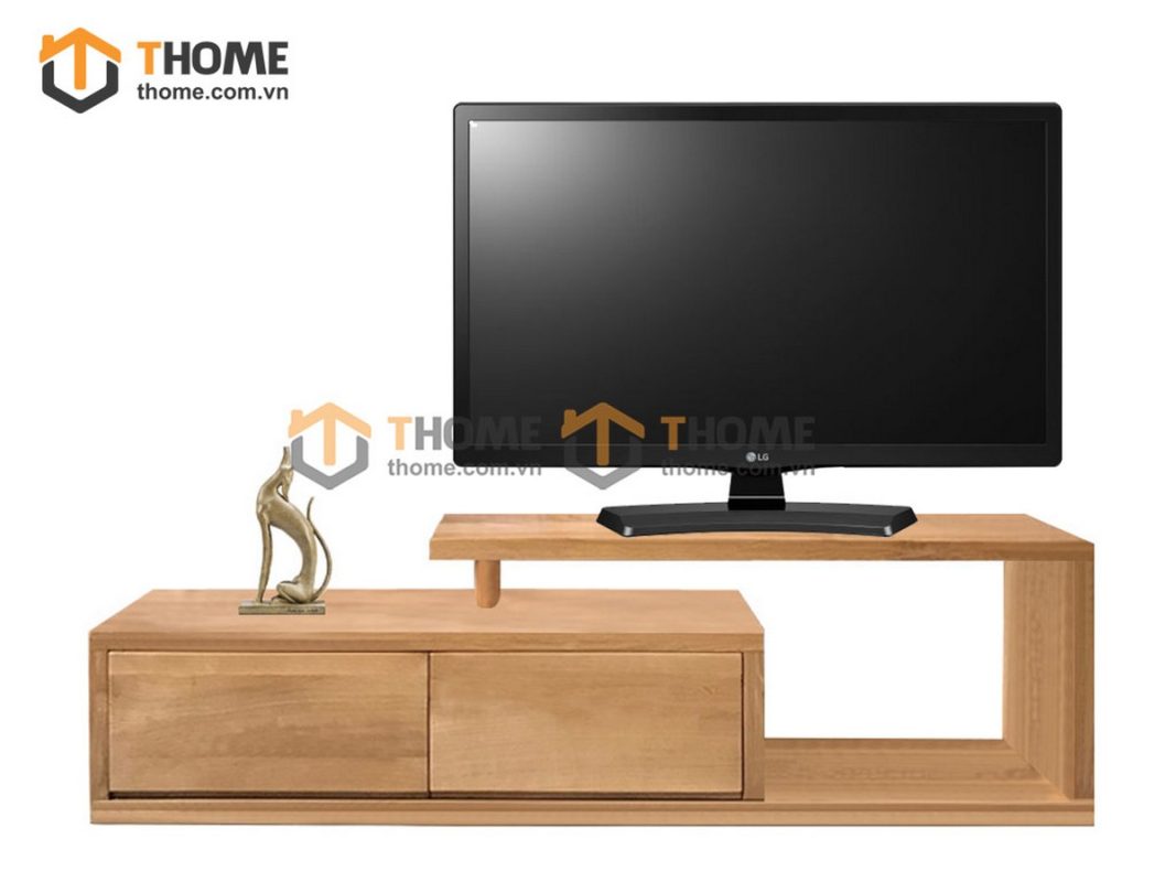 Tủ tivi gỗ sồi tự nhiên Fly 2 hộc kéo TTV-28SM