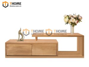 Tủ tivi gỗ sồi tự nhiên Fly 2 hộc kéo TTV-28SM