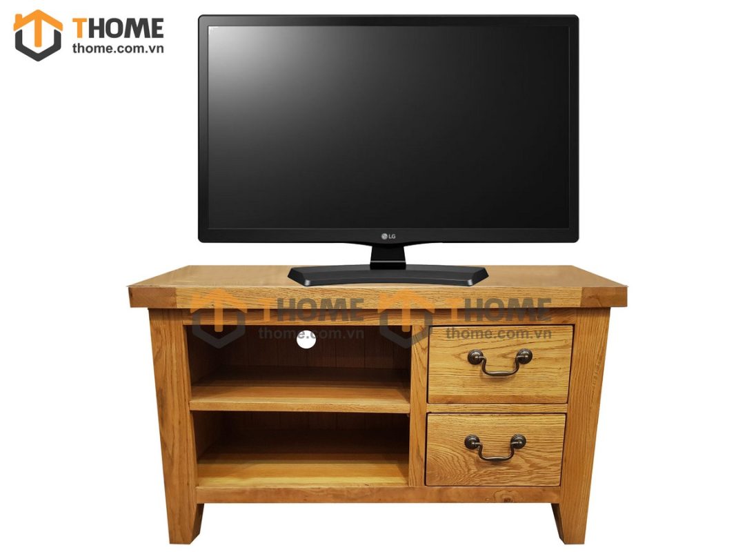 Tủ tivi gỗ sồi tự nhiên Harris 2 hộc kéo TTV-19SM