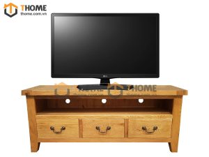 Tủ tivi gỗ sồi tự nhiên Harris 3 hộc kéo TTV-17SM