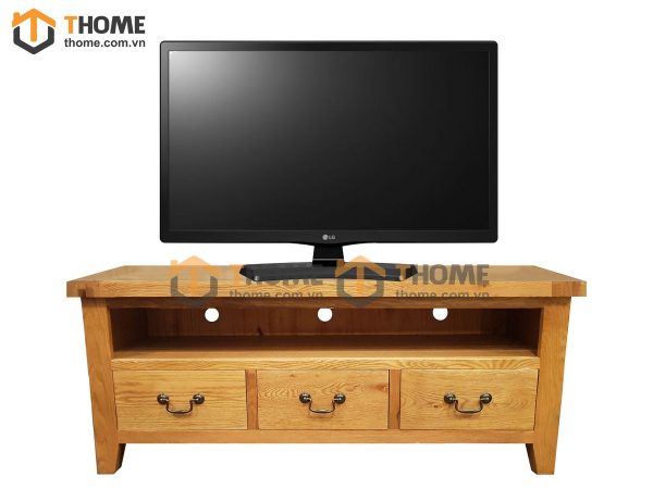 Tủ tivi gỗ sồi tự nhiên Harris 3 hộc kéo TTV-17SM