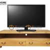 Tủ tivi gỗ sồi tự nhiên Nova 2 hộc kéo trăng TTV-26SM