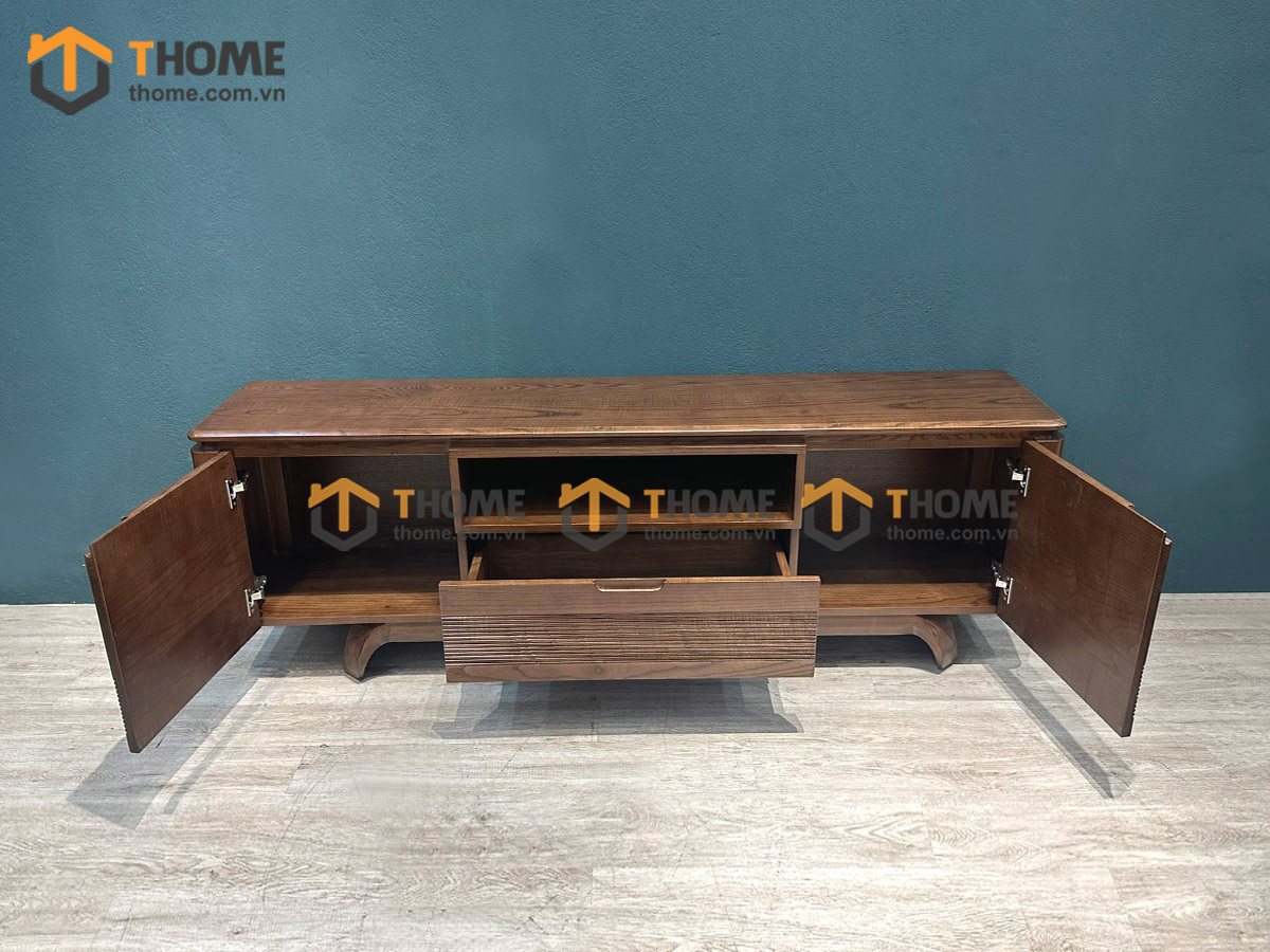 Tủ tivi gỗ sồi tự nhiên Rain 2 cánh 1 hộc kéo TTV-26SN