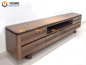 Tủ tivi gỗ sồi tự nhiên Rain 2 cánh 1 hộc kéo TTV-27SN