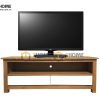Tủ tivi gỗ sồi tự nhiên thấp Harris 2 hộc kéo trắng TTV-24SM