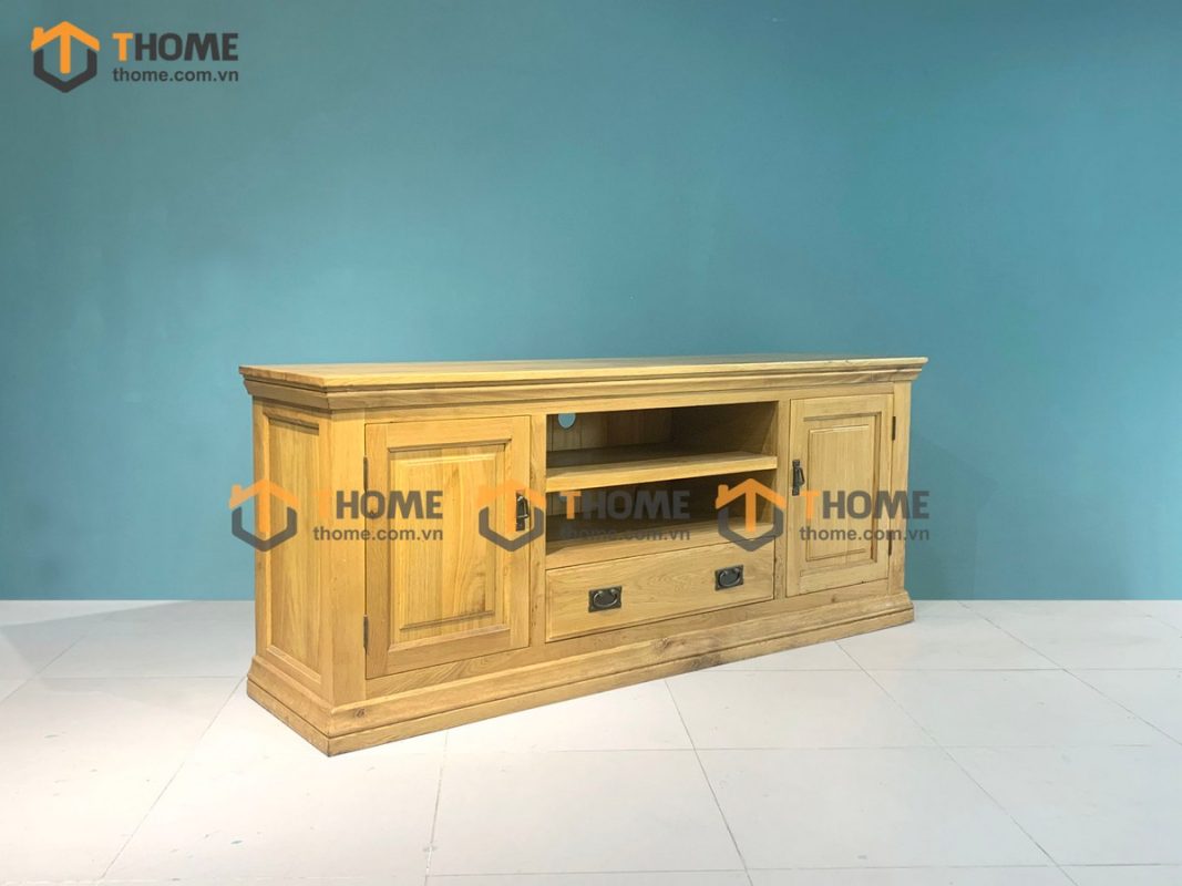 Tủ tivi gỗ sồi tự nhiên Tuscany 2 cánh TTV-03SM