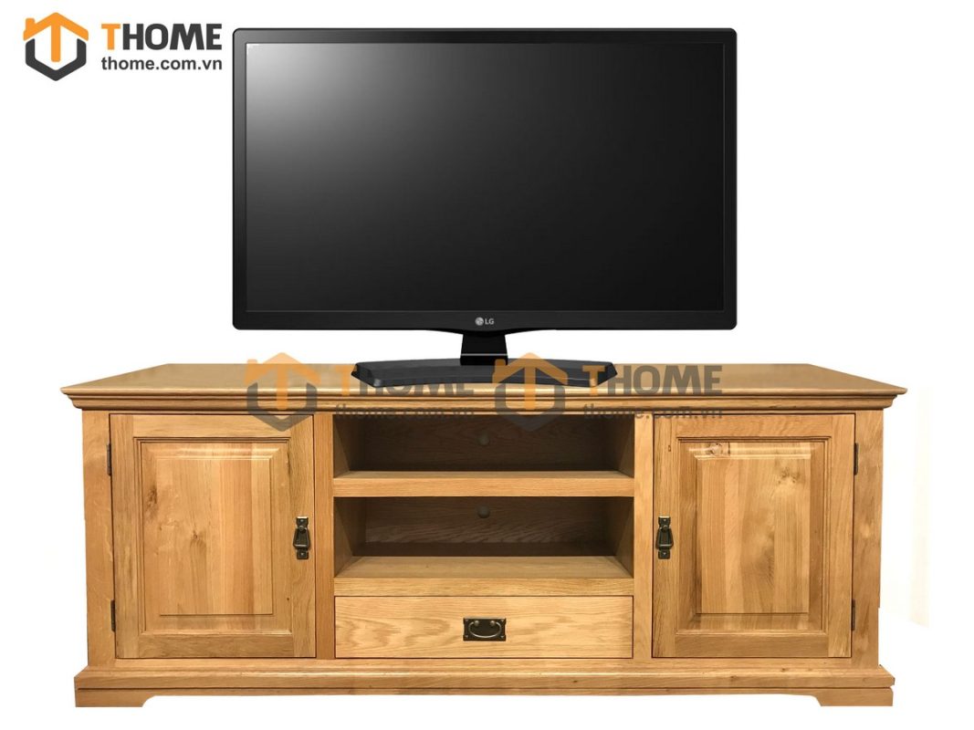 Tủ tivi gỗ sồi tự nhiên Tuscany 2 cánh TTV-03SM