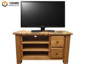Tủ tivi gỗ sồi tự nhiên Woodstock 2 hộc kéo TTV-15SM