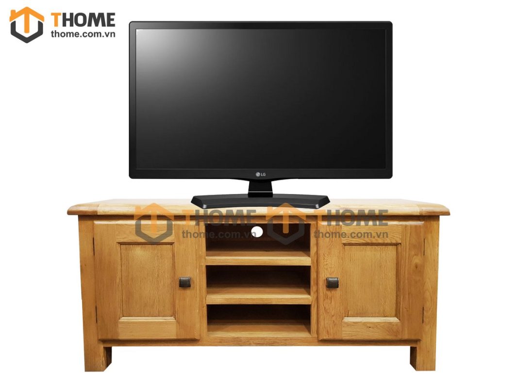 Tủ tivi gỗ sồi tự nhiên Woodstock 2 cánh TTV-18SM
