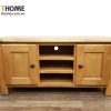 Tủ tivi gỗ sồi tự nhiên Woodstock 2 cánh TTV-18SM