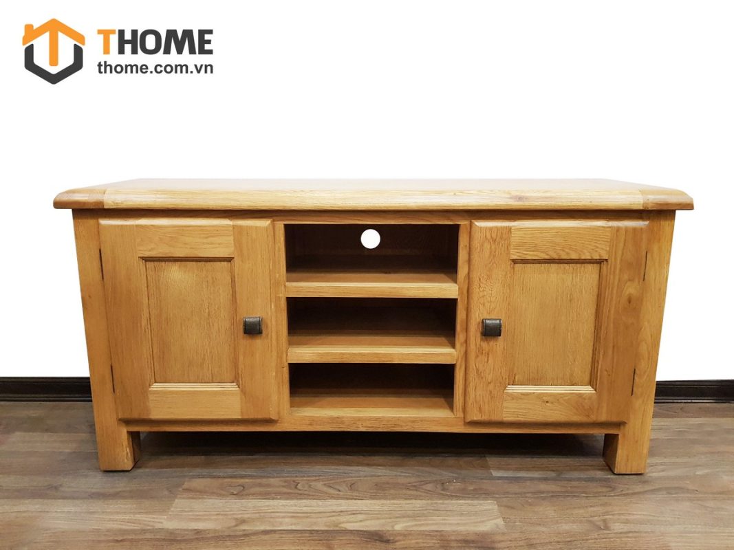 Tủ tivi gỗ sồi tự nhiên Woodstock 2 cánh TTV-18SM