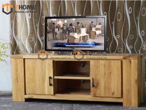 Tủ tivi gỗ sồi tự nhiên Zen 2 cánh TTV-05SM