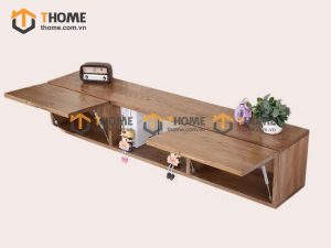 Tủ tivi treo gỗ sồi tự nhiên 2 cánh mở TTVTT-01SN