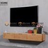 Tủ tivi treo gỗ sồi tự nhiên 3 cánh mở TTVTT-02SN