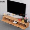 Tủ tivi treo gỗ sồi tự nhiên 3 cánh mở TTVTT-02SN