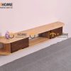 Tủ tivi treo gỗ sồi tự nhiên 2 hộc kéo TTVTT-03SN