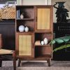 Hình ảnh thi công gỗ sồi tự nhiên showroom bằng mây TTTC-07SN