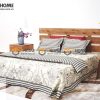Hình ảnh thi công gỗ sồi tự nhiên showroom bằng mây TTTC-07SN