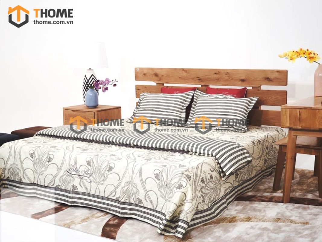 Hình ảnh thi công gỗ sồi tự nhiên showroom bằng mây TTTC-07SN