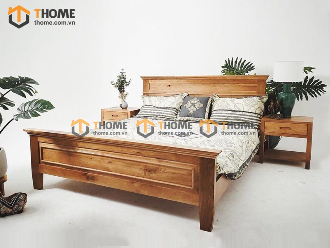 Hình ảnh thi công gỗ sồi tự nhiên showroom bằng mây TTTC-07SN