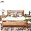 Hình ảnh thi công gỗ sồi tự nhiên showroom bằng mây TTTC-07SN