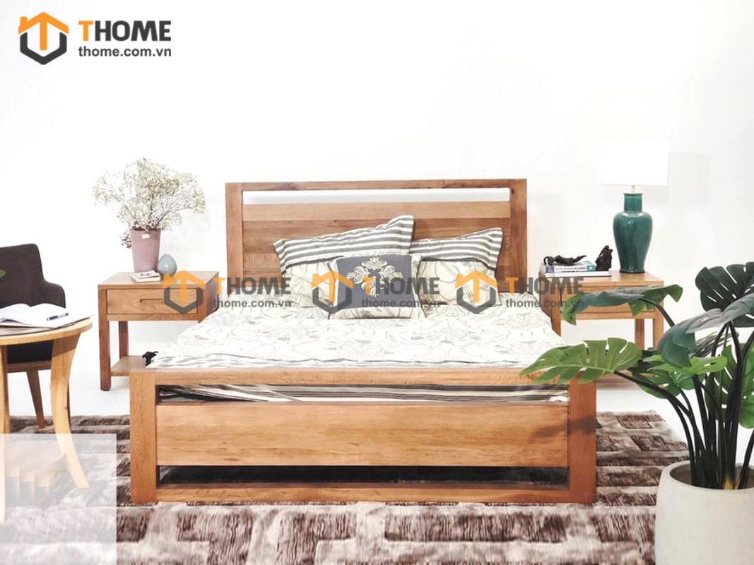 Hình ảnh thi công gỗ sồi tự nhiên showroom bằng mây TTTC-07SN
