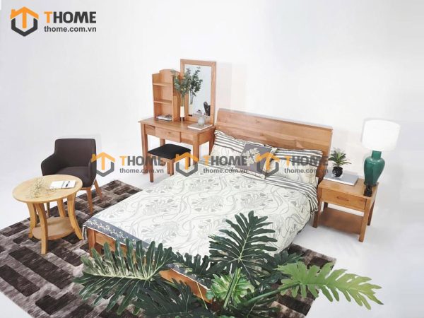 Hình ảnh thi công gỗ sồi tự nhiên showroom bằng mây TTTC-07SN