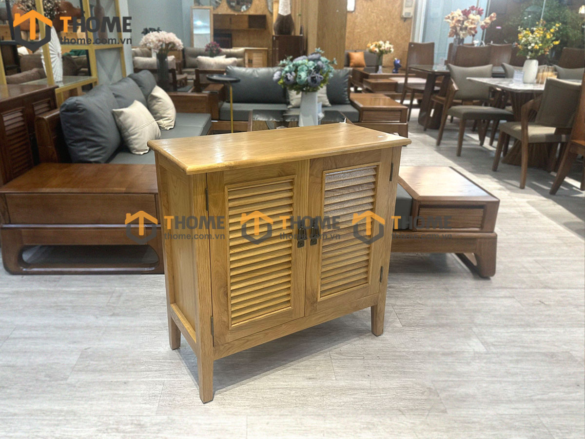 Bàn Console gỗ sồi tự nhiên 2 cánh BC-07SM