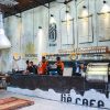 Hình ảnh thi công gỗ sồi tự nhiên quán cafe GHÉ 2 Đỗ Quang TTTC-04CF