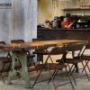 Hình ảnh thi công gỗ sồi tự nhiên quán cafe GHÉ 2 Đỗ Quang TTTC-04CF