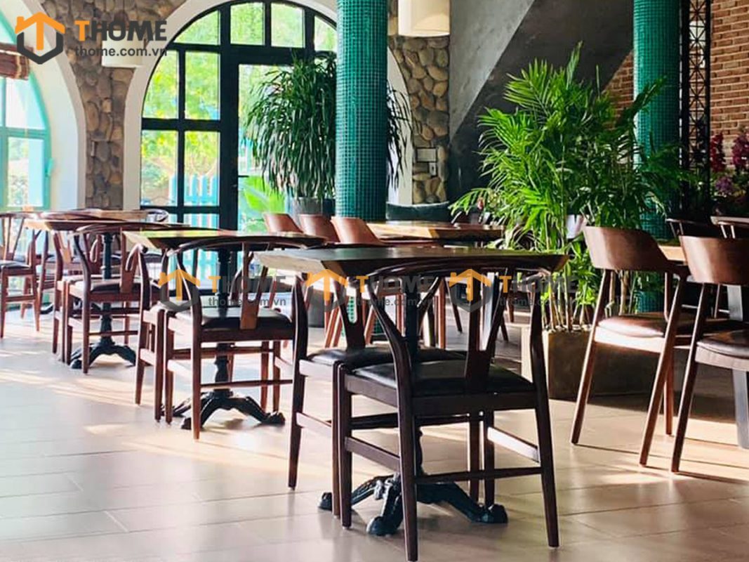 Hình ảnh thi công gỗ sồi tự nhiên quán cafe ISLAND Đảo Nổi TTTC-02CF