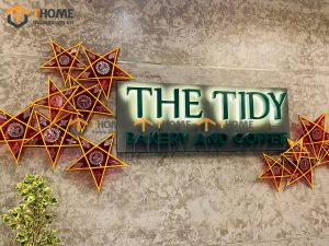 Hình ảnh thi công gỗ sồi tự nhiên quán cafe THE TIDY Nguyễn Văn Thoại TTTC-03CF
