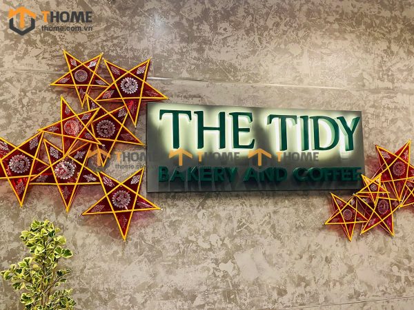 Hình ảnh thi công gỗ sồi tự nhiên quán cafe THE TIDY Nguyễn Văn Thoại TTTC-03CF
